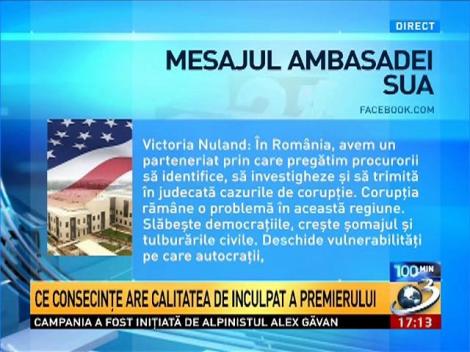 100 de minute. Mesajul Ambasadei SUA