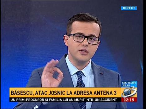 Sinteza Zilei. Traian Băsescu, atac josnic la adresa Antena 3