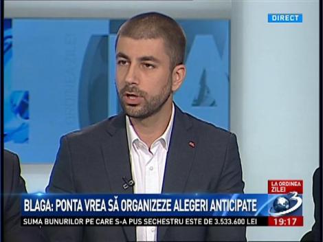 La ordinea zilei. Măniuţiu: Nu văd de ce Victor Ponta ar dori acum alegeri anticipate, adică la ce i-ar servi"