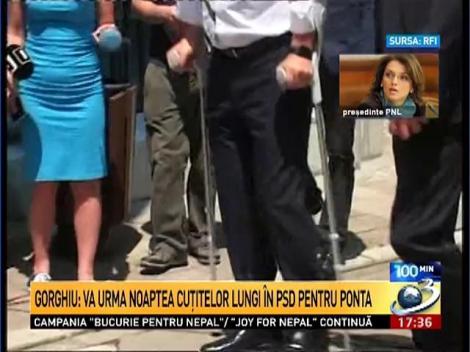 Va urma noaptea cuţitelor lungi &icirc;n PSD pentru Ponta