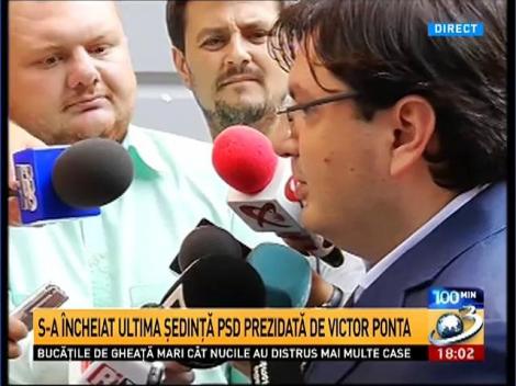 Declaraţii la sfârşitul şedinţei BPN a PSD. Nicolae Bănicioiu