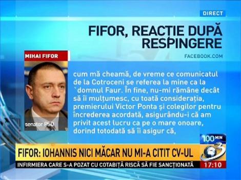 Fifor, reacţie după respingere. Cum comentează invitaţii Alessandrei Stoicescu