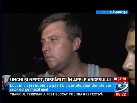 Unchi şi nepot, dispăruţi în apele Argeşului