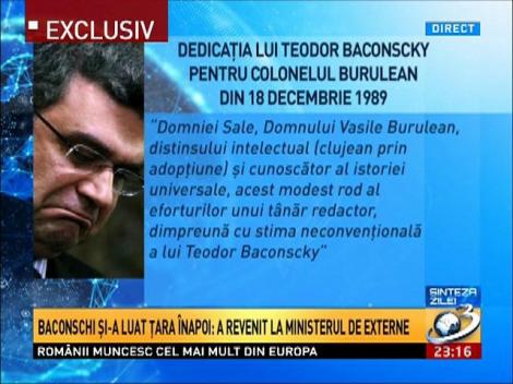 Baconschi şi-a luat ţara &icirc;napoi: A revenit la Ministerul de Externe