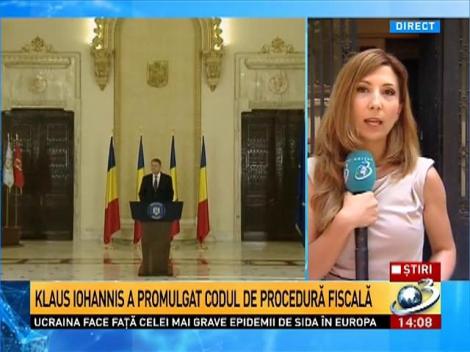 Klaus Iohannis a promulgat codul de procedură fiscală