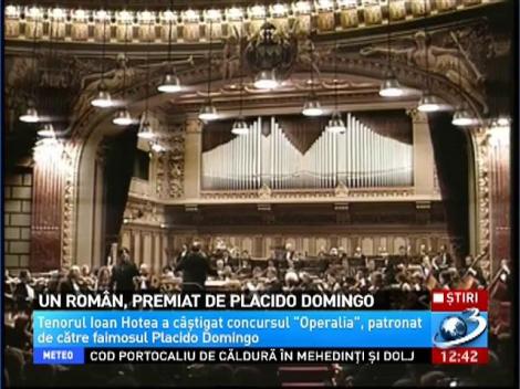 Un rom&acirc;n a fost premiat de Placido Domingo