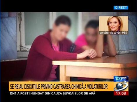 Gabriela Firea: Infracţiunile cu violenţă, în cazul lor, cred că se justifică arestul preventiv