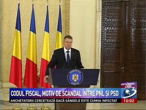 Codul Fiscal, motiv de scandal &icirc;ntre PNL şi PSD