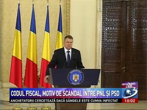 Codul Fiscal, motiv de scandal între PNL şi PSD