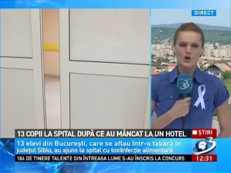 13 copii la spital, după ce au m&acirc;ncat la un hotel