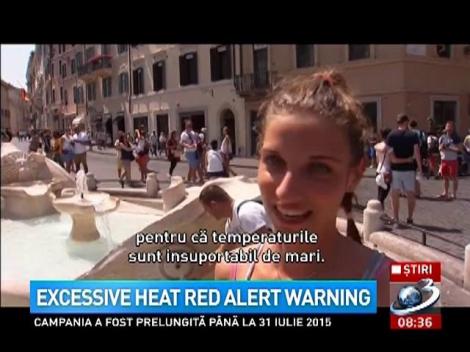 Excessive heat red alert warning