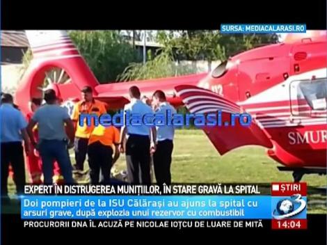 Doi pompieri au ajuns &icirc;n stare gravă la Spitalul de Urgenţă din Bucureşti