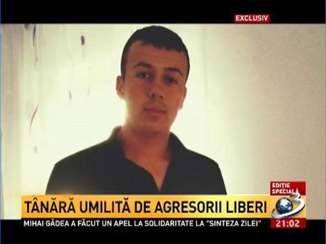 Tânără umilită de agresorii liberi