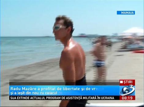 Radu Mazăre a ieşit cu caiacul pe mare