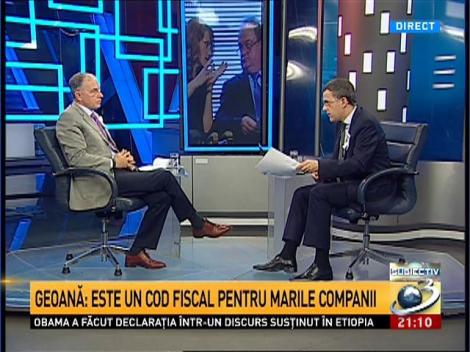 Geoană: Ne vom abţine la votul codului fiscal