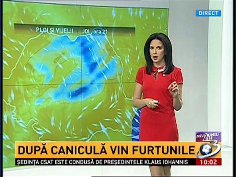 După caniculă vin furtunile