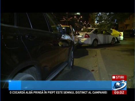 Patru maşini au fost avariate &icirc;n urma unui accident &icirc;n Bucureşti