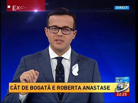 Sinteza zilei. C&acirc;t de bogată e Roberta Anastase