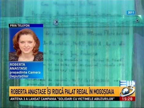 Roberta Anastase &icirc;şi ridică palat regal &icirc;n Mogoşoaia