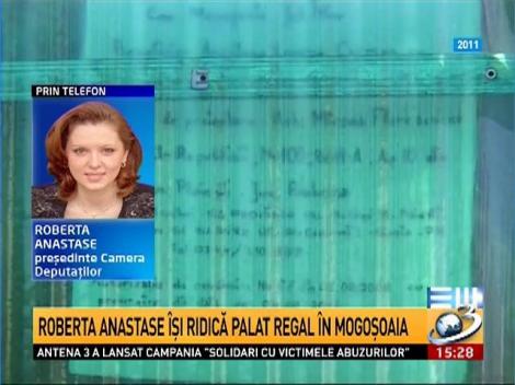 Roberta Anastase îşi ridică palat regal în Mogoşoaia