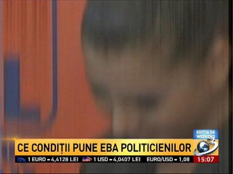 Ce condiţii pune Elena Băsescu politicienilor