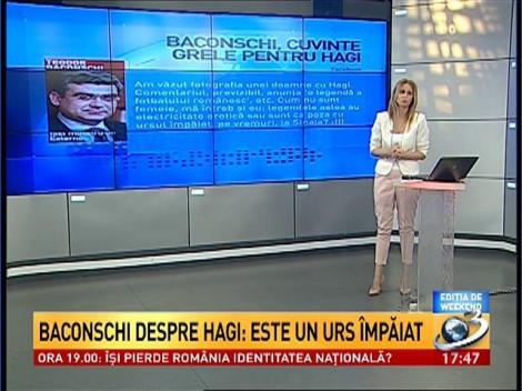 Baconschi despre Gheorghe Hagi: Este un urs &icirc;mpăiat
