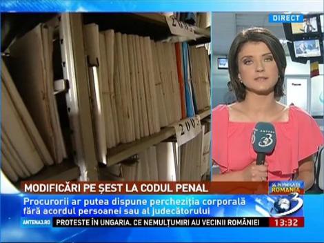 Modificări pe şest la Codul Penal