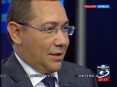 Victor Ponta: "Am vrut să renunţ la funcţia de premier"