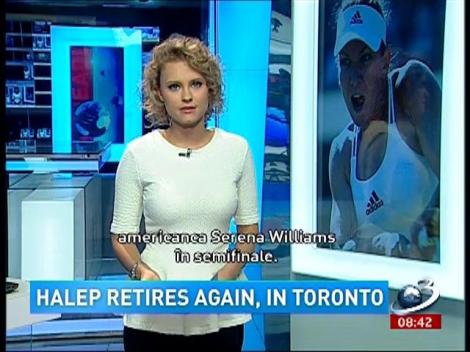 Halep retires again, in Toronto