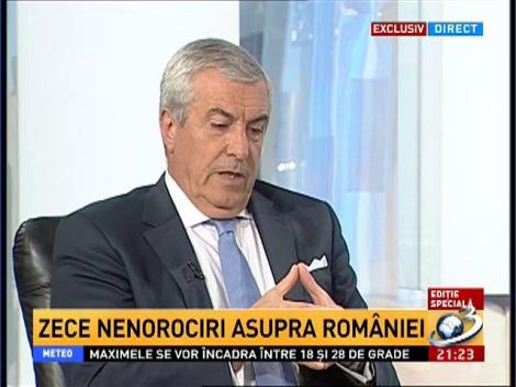 Nenorociri asupra României. Ce spune Tăriceanu