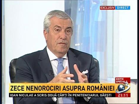 Călin Popescu-Tăriceanu: Văd un pericol major pentru Rom&acirc;nia