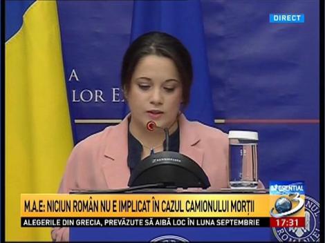 M.A.E: Niciun rom&acirc;n nu e implicat &icirc;n cazul camionului morţii