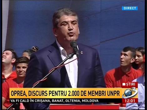 Ţintele lui Gabriel Oprea: 10% în alegerile din 2016 şi peste un milion de membri de partid