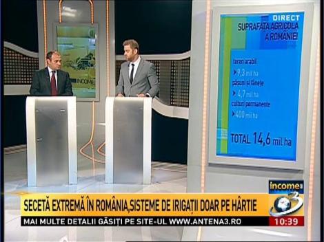 INCOME. Secetă extremă în România, sisteme de irigaţii doar pe hârtie