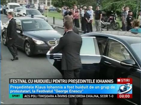 Klaus Iohannis, întâmpinat cu huiduieli la Festivalul "George Enescu"