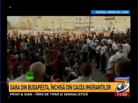 Gara de Est din Budapesta a fost &icirc;nchisă. Sute de imigranţi vor fi evacuaţi