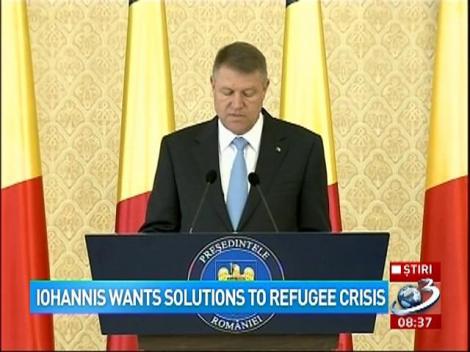 Iohannis wants solutions to refugee crisis