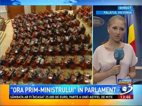 Ora prim-ministrului &icirc;n Parlament