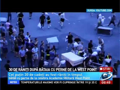 30 de răniţi după bătaia cu perne de la West Point