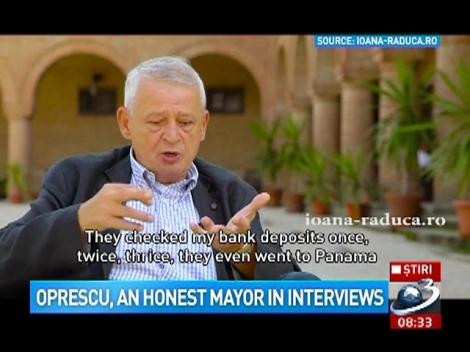 Oprescu, am honest mayor in interviews