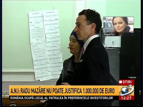 A.N.I: Radu Mazăre nu poate justifica 1.000.000 de euro