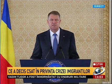 Iohannis: Nu considerăm cotele obligatorii o soluţie