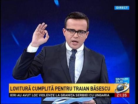 Lovitură cumplită pentru Traian Băsescu