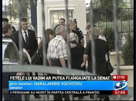 Fetele lui Vadim ar putea fi angajate la Senat