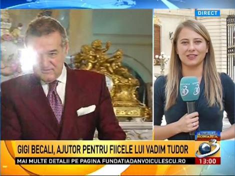 Gigi Becali spune că va ajuta familia lui Vadim Tudor