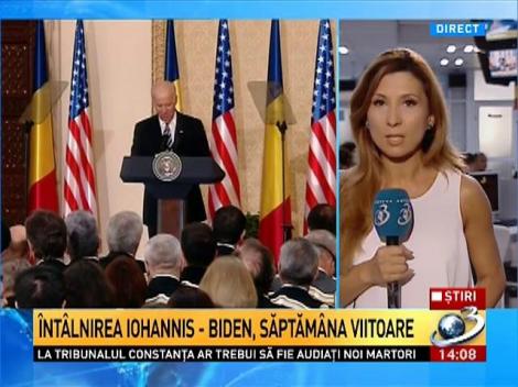 Iohannis va fi primit de vicepreşedintele SUA, Joe Biden