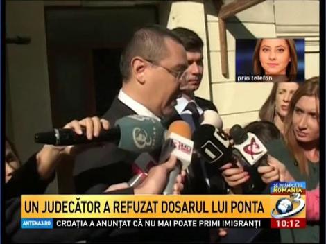 Un judecător a refuzat dosarul lui Ponta
