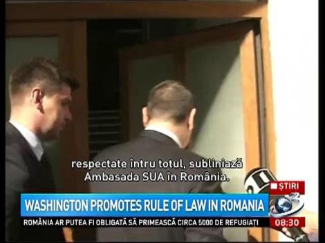 Washington promotes rule of law in Romania