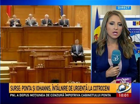 Surse: Ponta şi Iohannis, întâlnire de urgenţă la Cotroceni