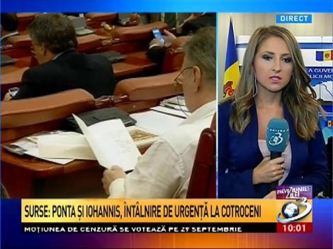 Surse: Klaus Iohannis şi Victor Ponta, &icirc;nt&acirc;lnire de urgenţă la Palatul Cotroceni